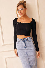 Serendipity Knit Top - Black