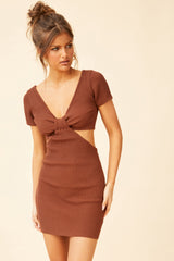 Look For You Knit Dress // Chocolate | Sage and Paige.