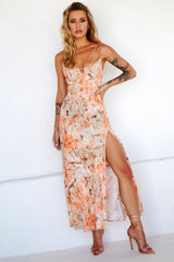 Wishbone Maxi Dress // Orange | Sage and Paige.