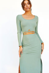 One in a Million Midi Dress // Olive | Sage and Paige.