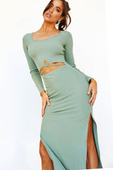 One in a Million Midi Dress // Olive | Sage and Paige.