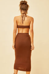 Lucy Midi Dress // Chocolate | Sage and Paige.