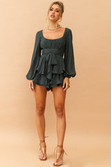 Christmas in July Playsuit - Green | Sage and Paige AUS.