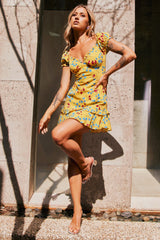 Coastline Dreaming Mini Dress - Yellow