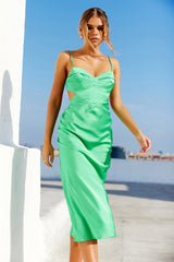 No Reasons Midi Dress - Emerald