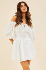 Brandi Mini Dress - White