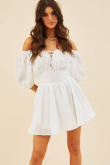 Brandi Mini Dress - White