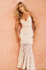 City of Angels Lace Maxi Dress - White