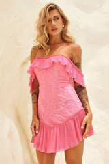 Venetian Summer Dress - Hot Pink