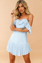 Venetian Summer Dress - Steel Blue | Sage and Paige AUS.