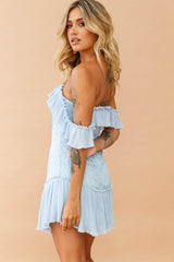 Venetian Summer Dress - Steel Blue | Sage and Paige AUS.