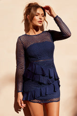 Dreaming Of April Dress - Navy