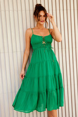 Changing Focus Midi Dress - Emerald