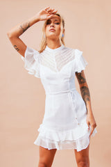 Leila Mini Dress - White