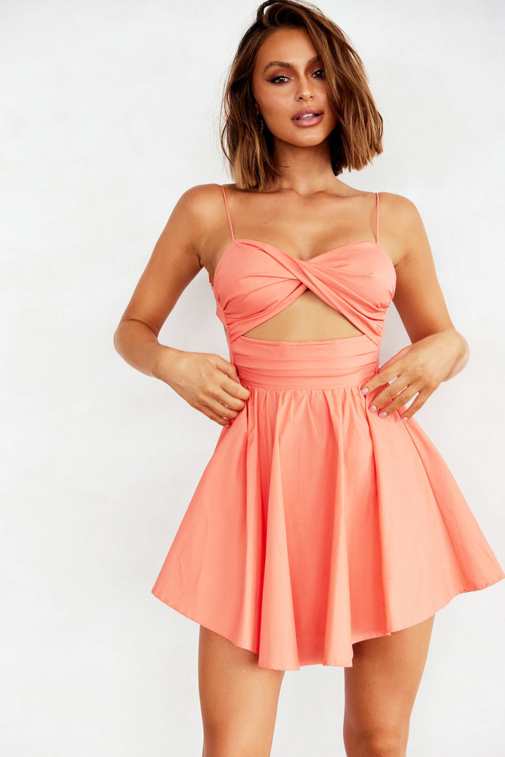 Tangelica Mini Dress - Tangerine