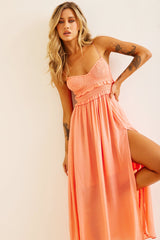 Ios Maxi Dress - Peach