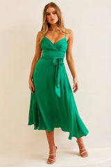 Switch Up Midi Dress - Emerald