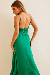 Switch Up Midi Dress - Emerald