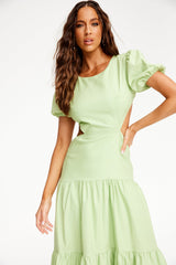 Moon City Midi Dress - Green