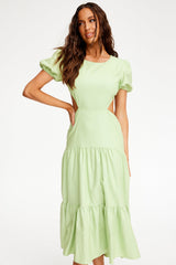 Moon City Midi Dress - Green