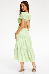 Moon City Midi Dress - Green