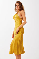 Mercedes Midi Dress - Mustard