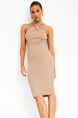 Moonlit Midi Dress - Mocha