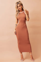 These Moments Mini Dress - Tan