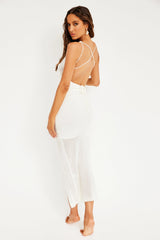 Riding Waves Maxi Dress - White