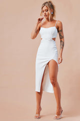 Beth Midi Dress - White