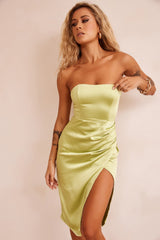 Soft Ballad Midi Dress - Lime