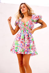 Reasons Mini Dress - Pink Multi