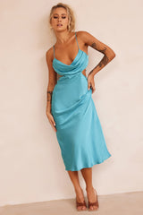 Delta Midi Dress - Aqua