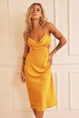 Delta Midi Dress - Mustard