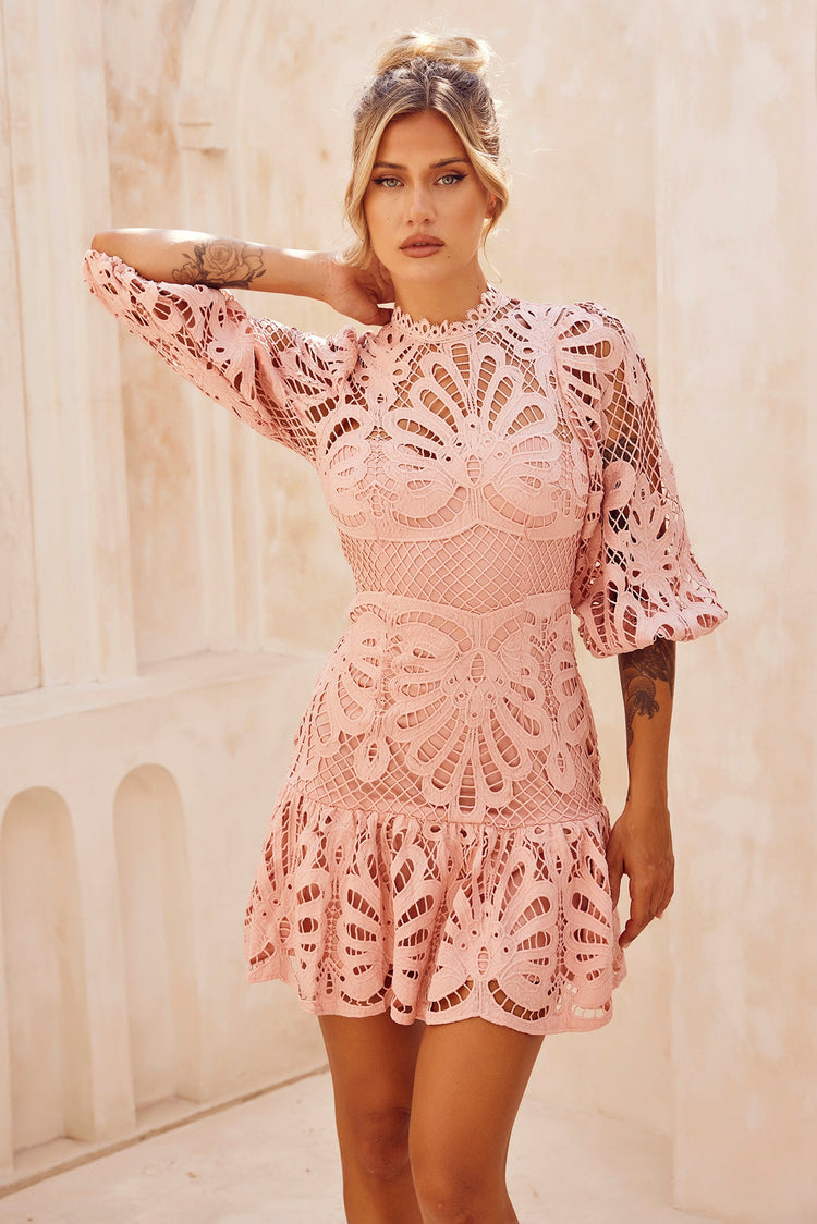 Soul Grace Mini Dress - Blush