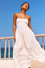 Sun Setter Maxi Dress - White