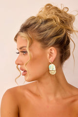 One To Beat Earrings - Green