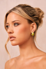 Classy Vibe Earrings - Olive
