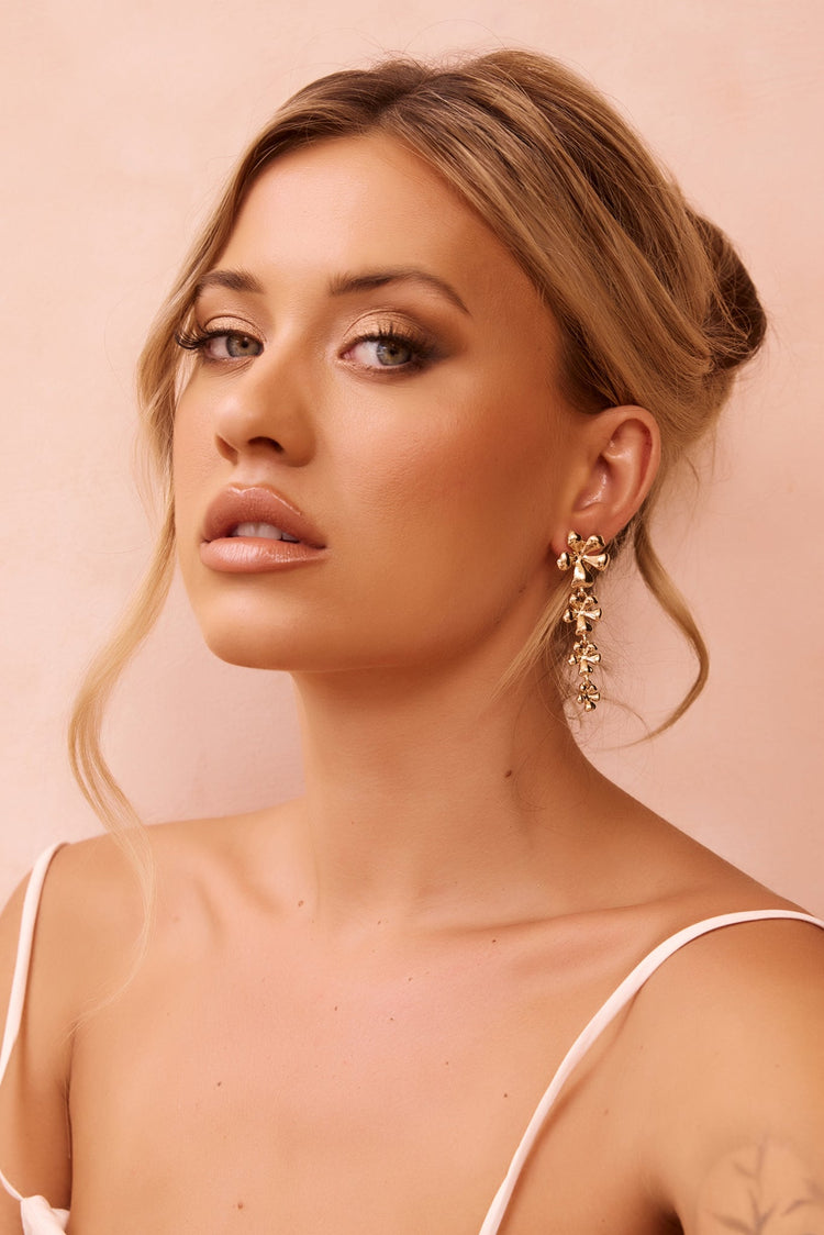 Golden Blossom Earrings - Gold